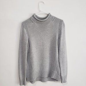 NWOT J. Crew Rollneck Gray Sweater - Small